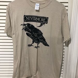 Shakespeare Nevermore Raven T-shirt Size Medium